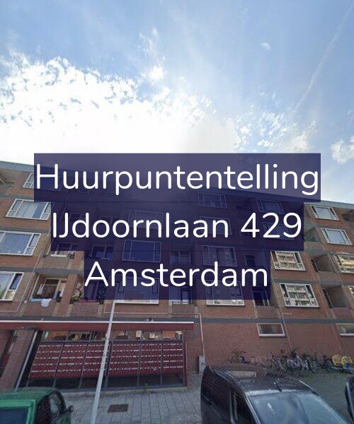 Foto gevel Huurpuntentelling voor IJdoornlaan 429, Amsterdam