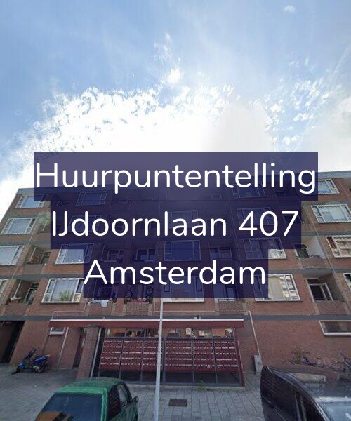 Foto gevel Huurpuntentelling voor IJdoornlaan 407, Amsterdam
