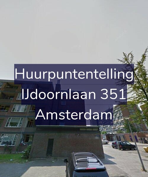 Foto gevel Huurpuntentelling voor IJdoornlaan 351, Amsterdam