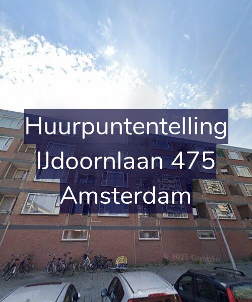 Foto gevel Huurpuntentelling voor IJdoornlaan 475, Amsterdam