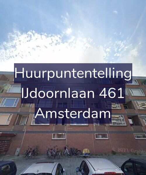 Foto gevel Huurpuntentelling voor IJdoornlaan 461, Amsterdam