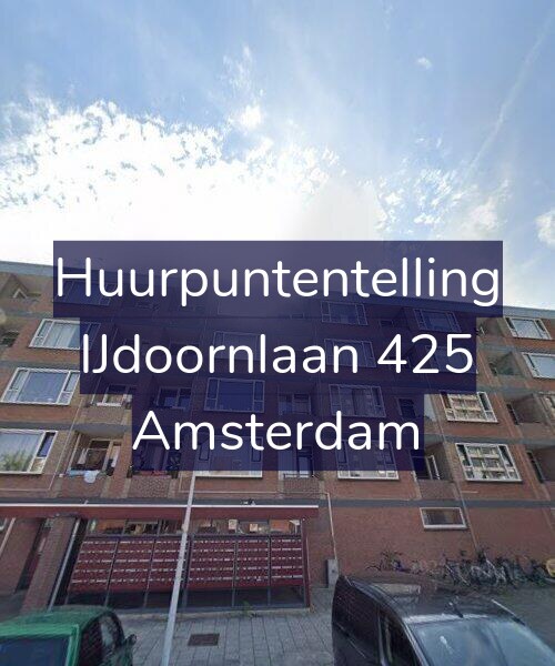 Foto gevel Huurpuntentelling voor IJdoornlaan 425, Amsterdam