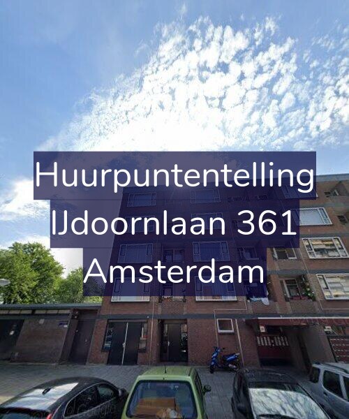 Foto gevel Huurpuntentelling voor IJdoornlaan 361, Amsterdam