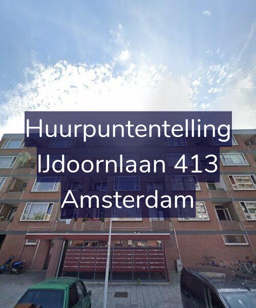 Foto gevel Huurpuntentelling voor IJdoornlaan 413, Amsterdam