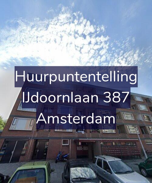 Foto gevel Huurpuntentelling voor IJdoornlaan 387, Amsterdam