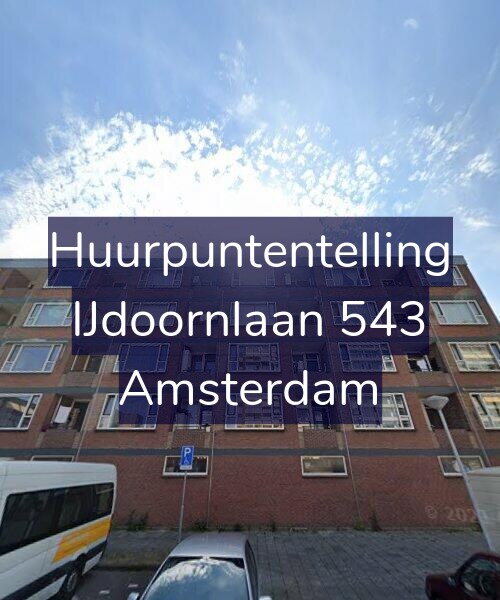 Foto gevel Huurpuntentelling voor IJdoornlaan 543, Amsterdam