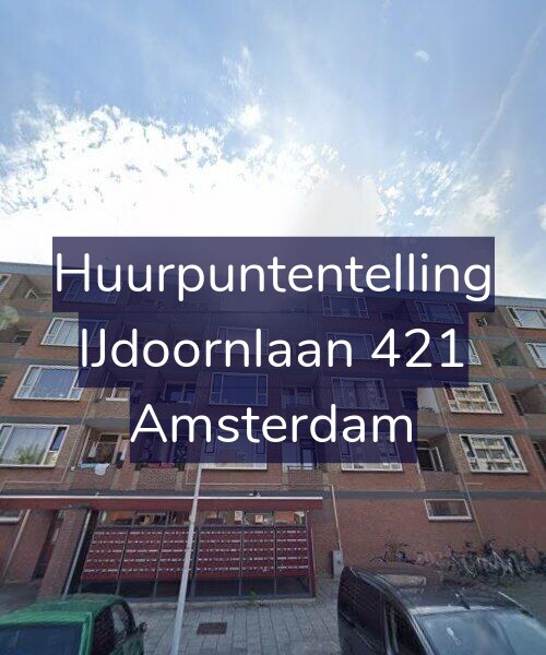 Foto gevel Huurpuntentelling voor IJdoornlaan 421, Amsterdam