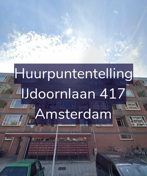 Foto gevel Huurpuntentelling voor IJdoornlaan 417, Amsterdam