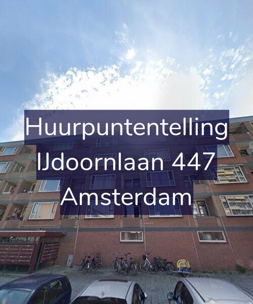 Foto gevel Huurpuntentelling voor IJdoornlaan 447, Amsterdam