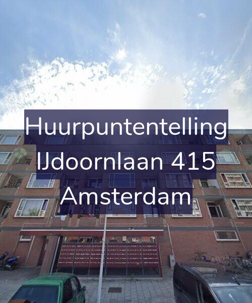 Foto gevel Huurpuntentelling voor IJdoornlaan 415, Amsterdam
