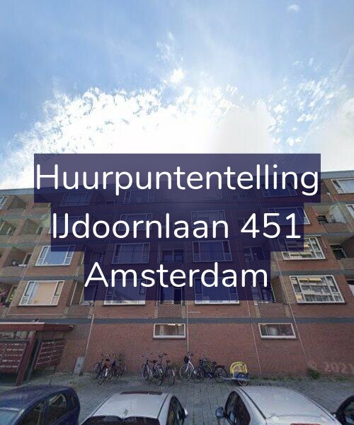 Foto gevel Huurpuntentelling voor IJdoornlaan 451, Amsterdam
