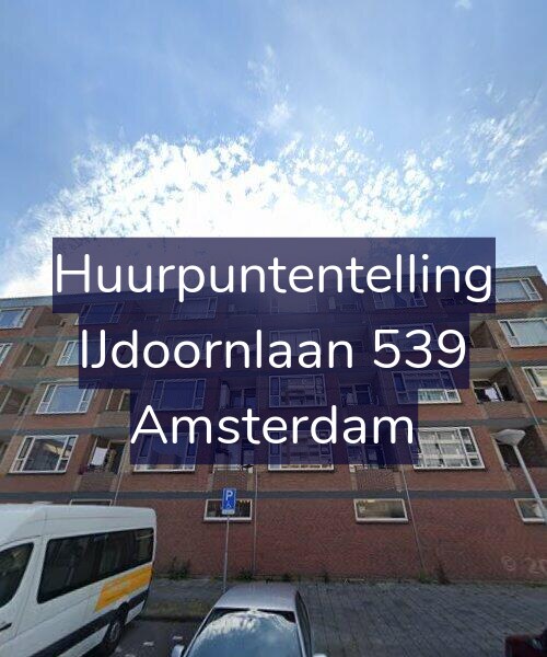 Foto gevel Huurpuntentelling voor IJdoornlaan 539, Amsterdam
