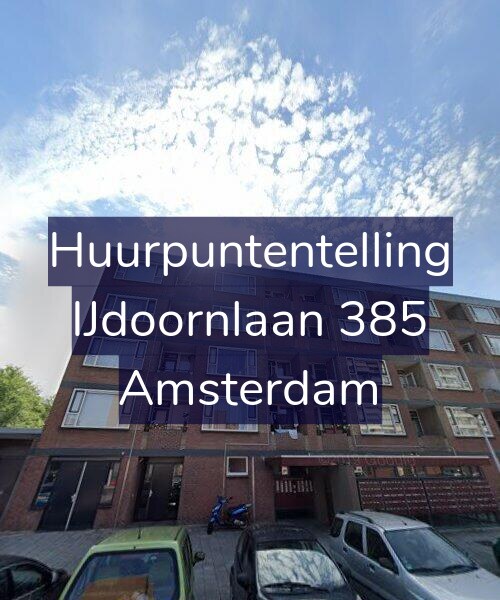 Foto gevel Huurpuntentelling voor IJdoornlaan 385, Amsterdam