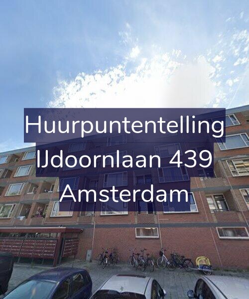 Foto gevel Huurpuntentelling voor IJdoornlaan 439, Amsterdam