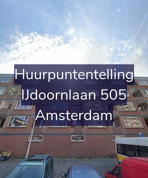 Foto gevel Huurpuntentelling voor IJdoornlaan 505, Amsterdam