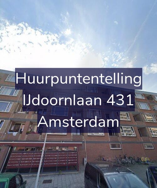 Foto gevel Huurpuntentelling voor IJdoornlaan 431, Amsterdam