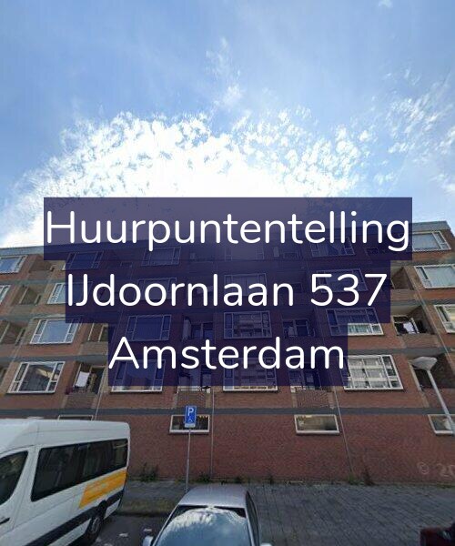 Foto gevel Huurpuntentelling voor IJdoornlaan 537, Amsterdam