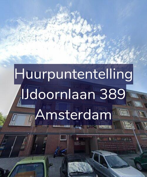 Foto gevel Huurpuntentelling voor IJdoornlaan 389, Amsterdam