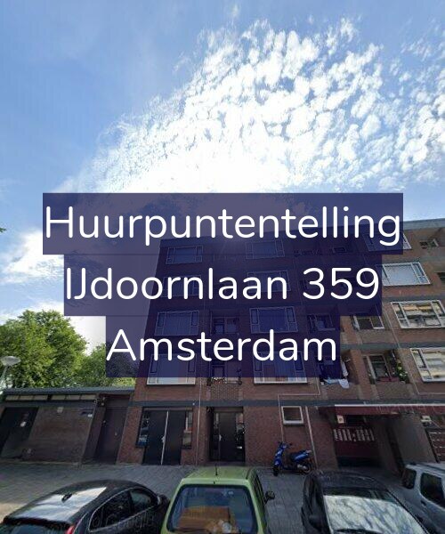 Foto gevel Huurpuntentelling voor IJdoornlaan 359, Amsterdam