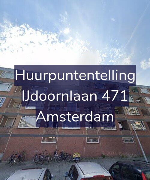 Foto gevel Huurpuntentelling voor IJdoornlaan 471, Amsterdam