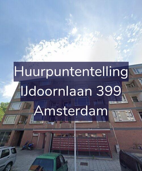 Foto gevel Huurpuntentelling voor IJdoornlaan 399, Amsterdam