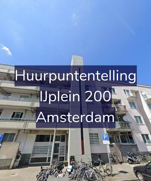 Foto gevel Huurpuntentelling voor IJplein 200, Amsterdam