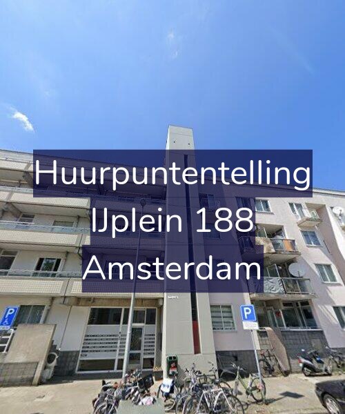 Foto gevel Huurpuntentelling voor IJplein 188, Amsterdam