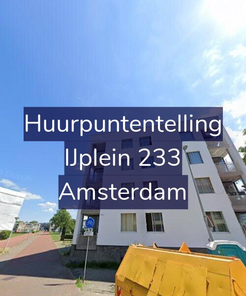 Foto gevel Huurpuntentelling voor IJplein 233, Amsterdam