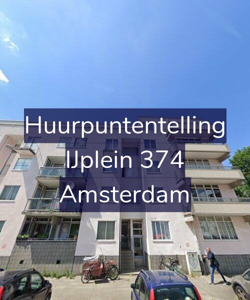 Foto gevel Huurpuntentelling voor IJplein 374, Amsterdam