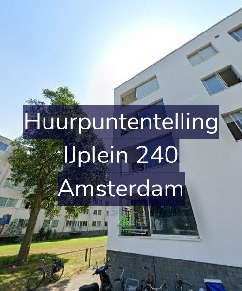 Foto gevel Huurpuntentelling voor IJplein 240, Amsterdam