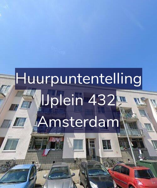 Foto gevel Huurpuntentelling voor IJplein 432, Amsterdam