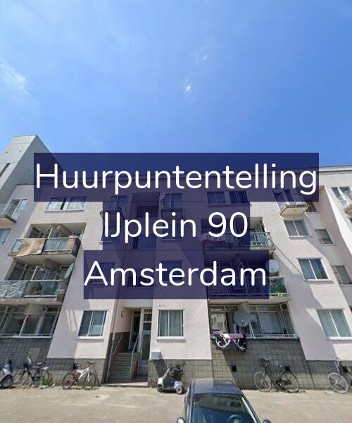 Foto gevel Huurpuntentelling voor IJplein 90, Amsterdam