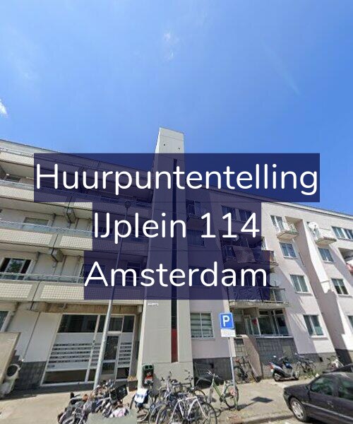 Foto gevel Huurpuntentelling voor IJplein 114, Amsterdam