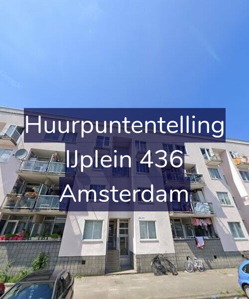 Foto gevel Huurpuntentelling voor IJplein 436, Amsterdam