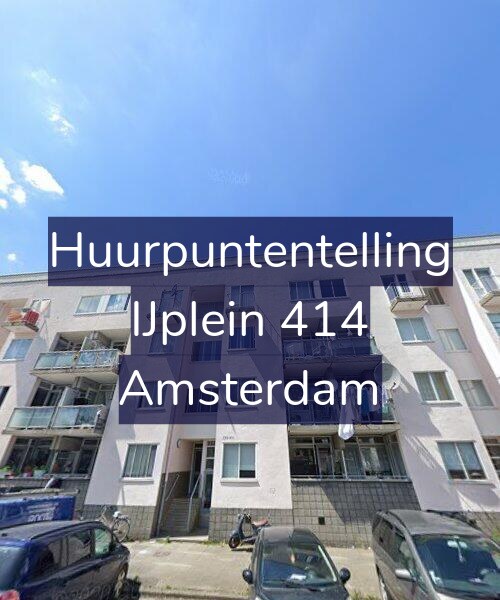 Foto gevel Huurpuntentelling voor IJplein 414, Amsterdam