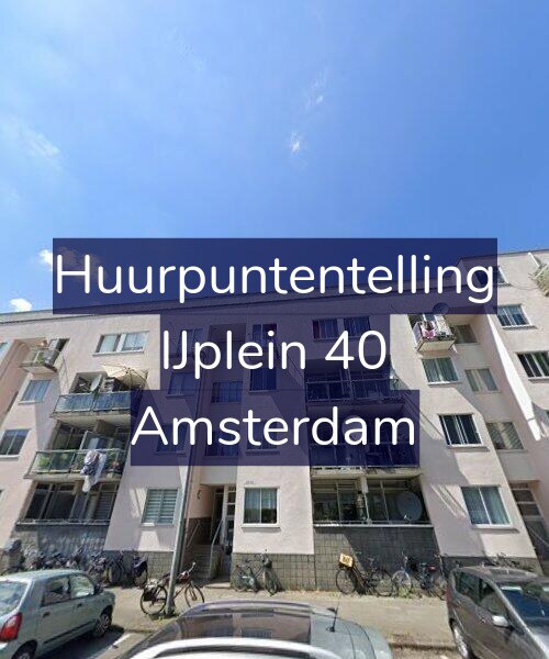 Foto gevel Huurpuntentelling voor IJplein 40, Amsterdam