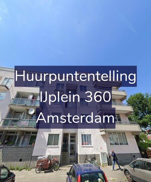 Foto gevel Huurpuntentelling voor IJplein 360, Amsterdam
