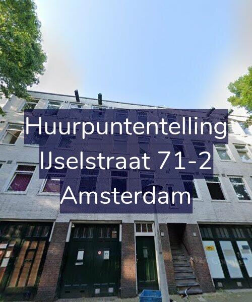 Foto gevel Huurpuntentelling voor IJselstraat 71-2, Amsterdam