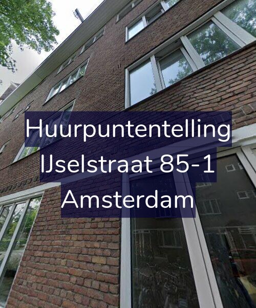 Foto gevel Huurpuntentelling voor IJselstraat 85-1, Amsterdam