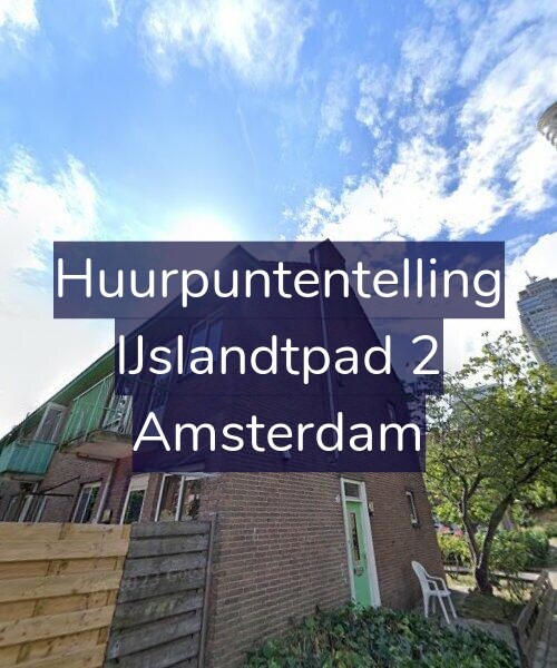 Foto gevel Huurpuntentelling voor IJslandtpad 2, Amsterdam