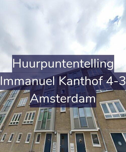 Foto gevel Huurpuntentelling voor Immanuel Kanthof 4-3, Amsterdam