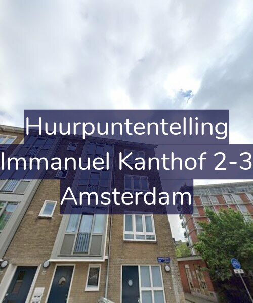 Foto gevel Huurpuntentelling voor Immanuel Kanthof 2-3, Amsterdam