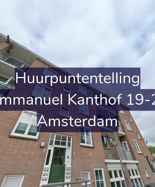 Foto gevel Huurpuntentelling voor Immanuel Kanthof 19-2, Amsterdam