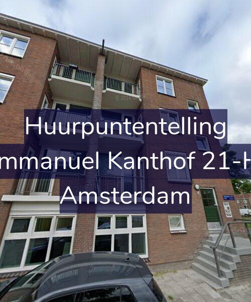 Foto gevel Huurpuntentelling voor Immanuel Kanthof 21-H, Amsterdam