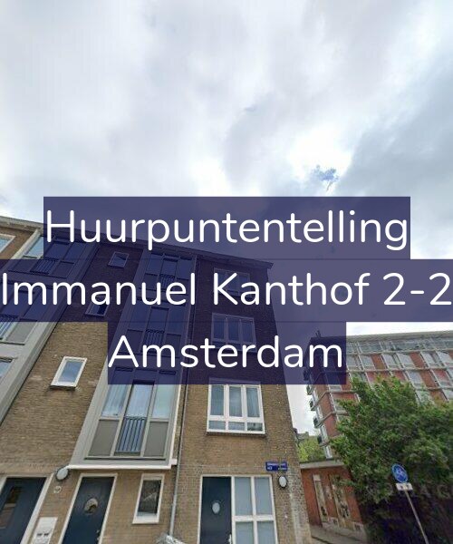 Foto gevel Huurpuntentelling voor Immanuel Kanthof 2-2, Amsterdam