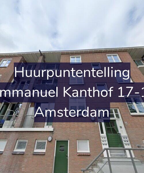 Foto gevel Huurpuntentelling voor Immanuel Kanthof 17-1, Amsterdam