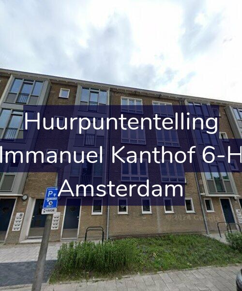 Foto gevel Huurpuntentelling voor Immanuel Kanthof 6-H, Amsterdam