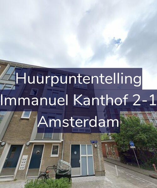 Foto gevel Huurpuntentelling voor Immanuel Kanthof 2-1, Amsterdam