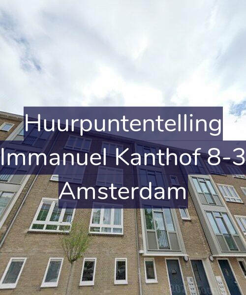 Foto gevel Huurpuntentelling voor Immanuel Kanthof 8-3, Amsterdam