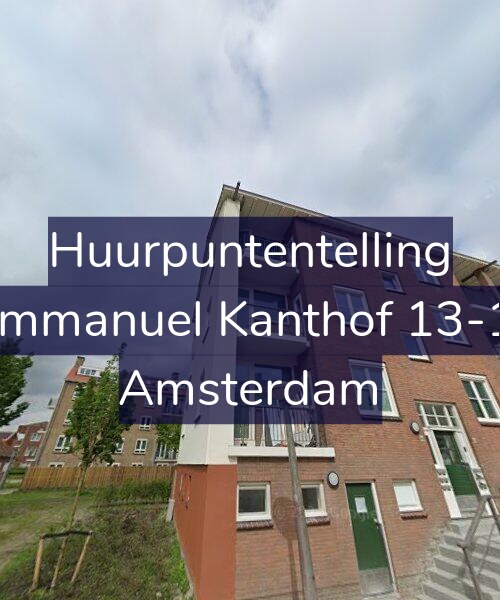 Foto gevel Huurpuntentelling voor Immanuel Kanthof 13-1, Amsterdam